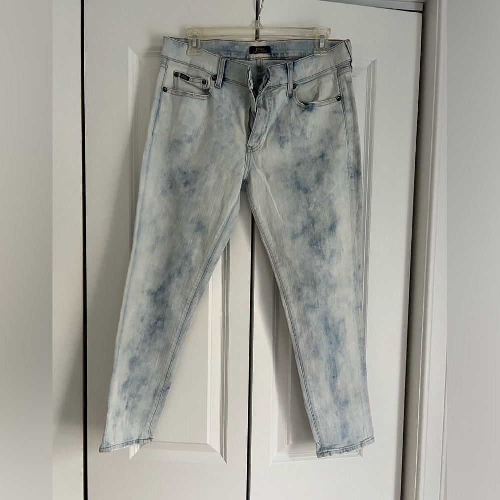 Polo Ralph Lauren Acid Wash Skinny Jeans Size 30 NWOT